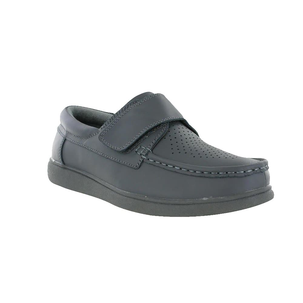 Dek Mens Touch Fastening Leather Bowling Shoes