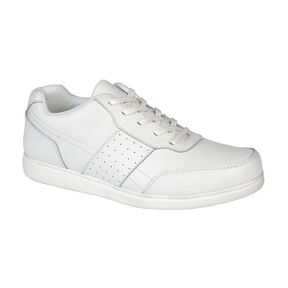 Dek Mens Strike Coated Leather Lace Up Lawn Bowls Style Shoes
