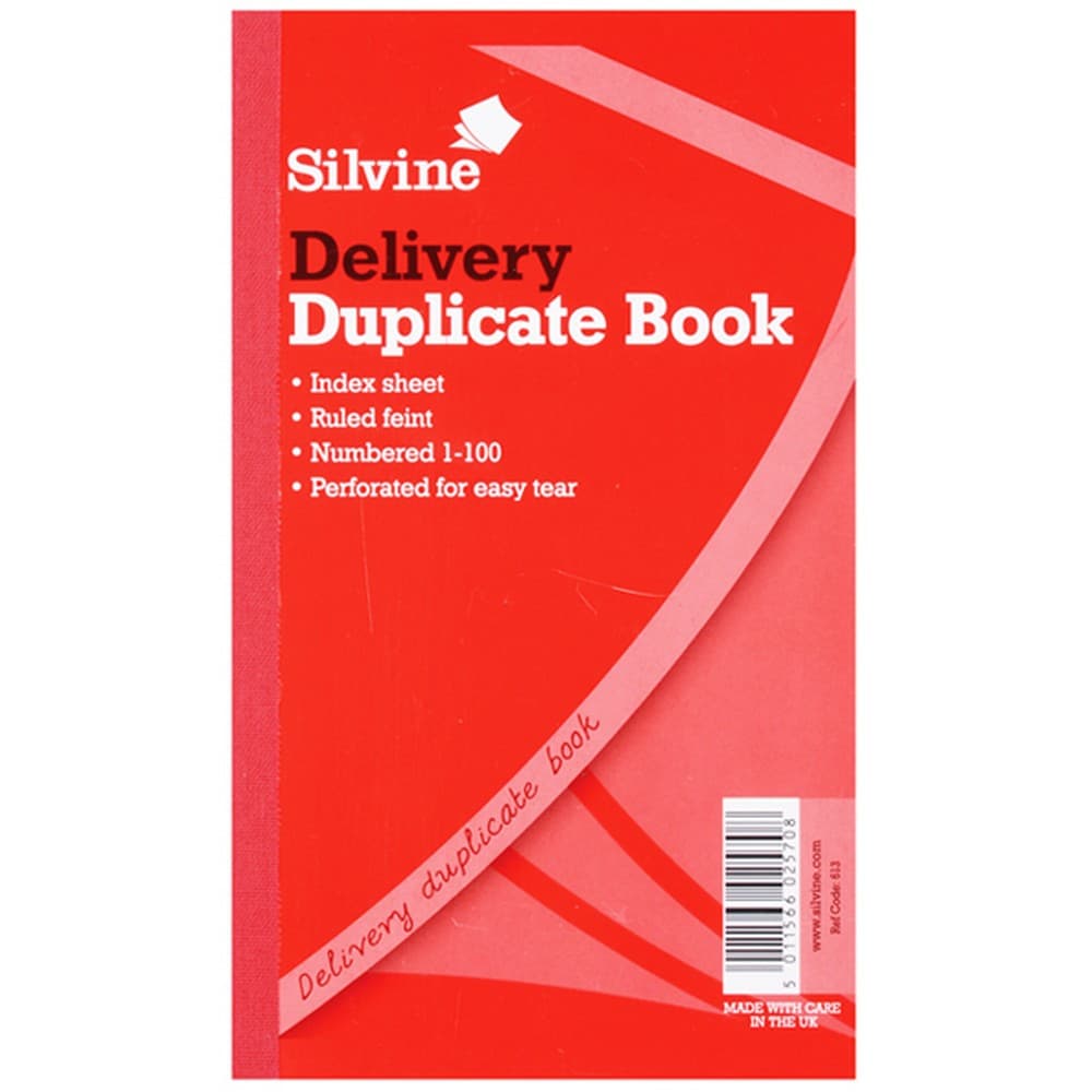 Silvine Stor dubbla leveransbok Feint 200 ark (paket med 6)