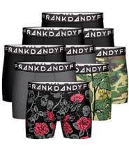 Frank Dandy 9-pack Printed Boxers Green Pattern