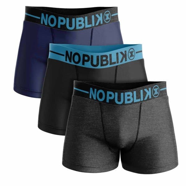 Kalsonger Boxer No Publik 3p - S-XXL 95% Kammad Bomull
