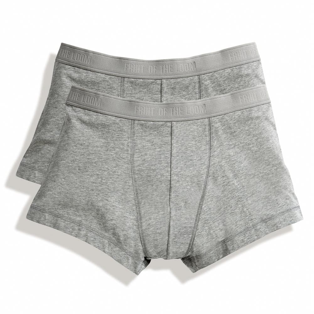 Fruit of the Loom Klassisk Shorty Cotton Rich Boxershorts för män (paket med 2)
