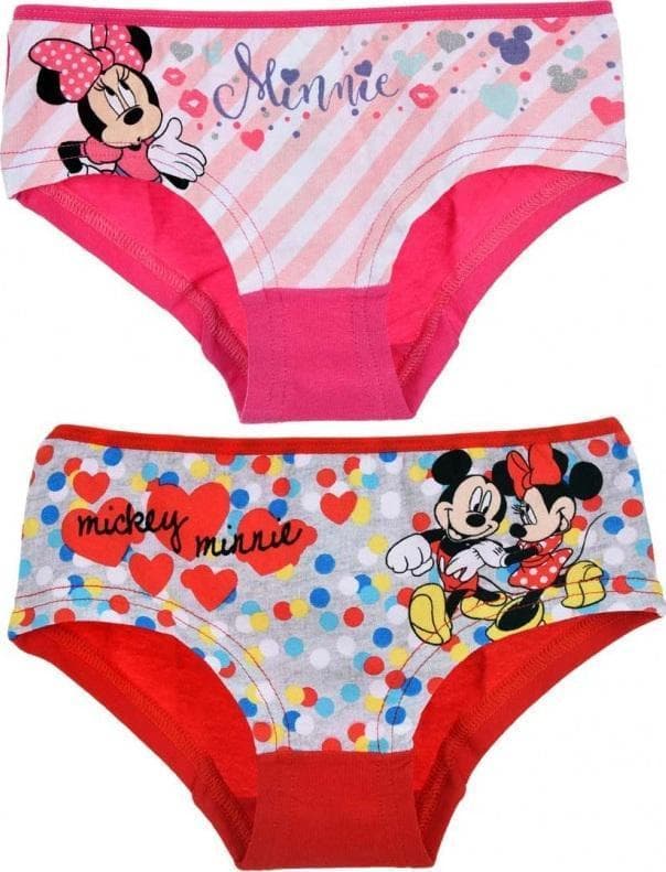 2 st Hipsters Mimmi Mouse - Rosa/Röd