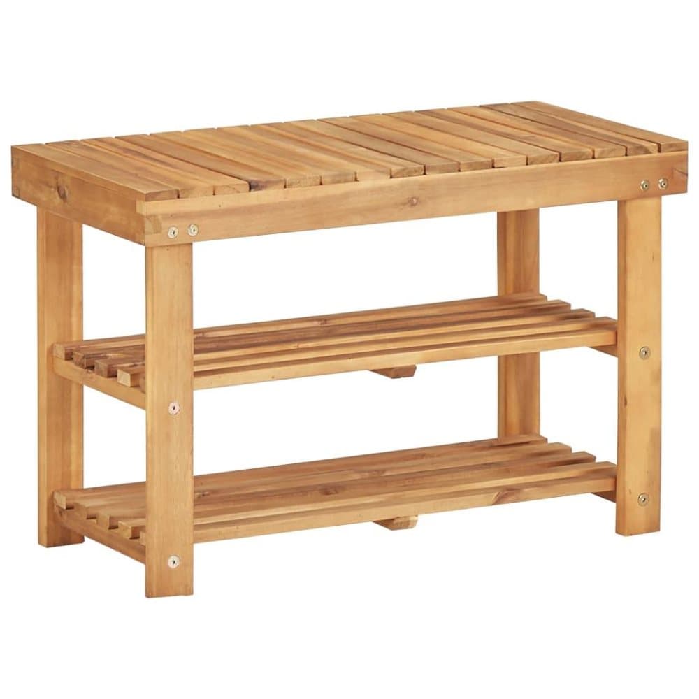 vidaXL skoreol 70 x 32 x 46 cm massivt akacietræ