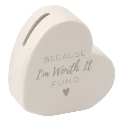 CGB Giftware S&M Because Im Worth It Heart Money Bank