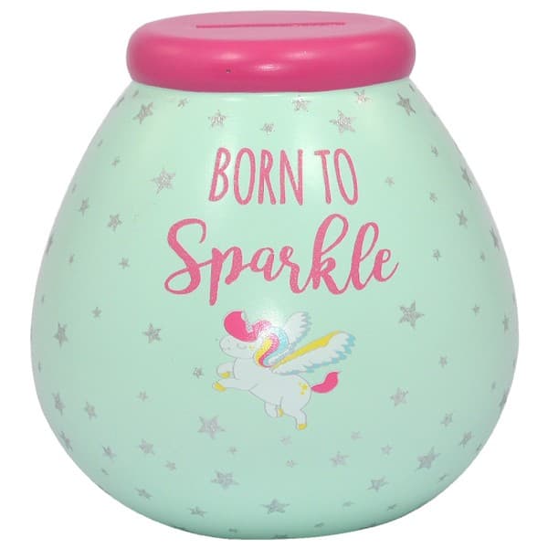 Pot of Dreams Unicorn Sparkle Money Pot