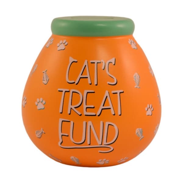 Pots Of Dreams Cat Treat Fund Money Pot