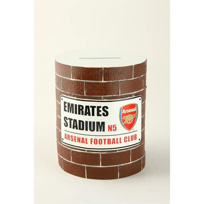 Arsenal FC Brick Wall Money Box