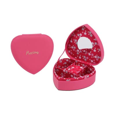 CGB Giftware Willow And Rose Fuchsia Heart Jewellery Box