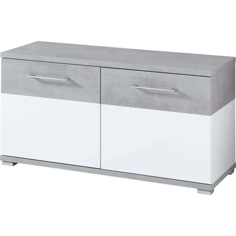 Germania skoskab Topix 96 x 40 x 50,4 cm hvid og betonfarvet