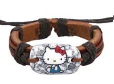Läderarmband Hello kitty