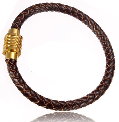 Armband - Läder 6mm x 21cm svart läder | Swejuwel