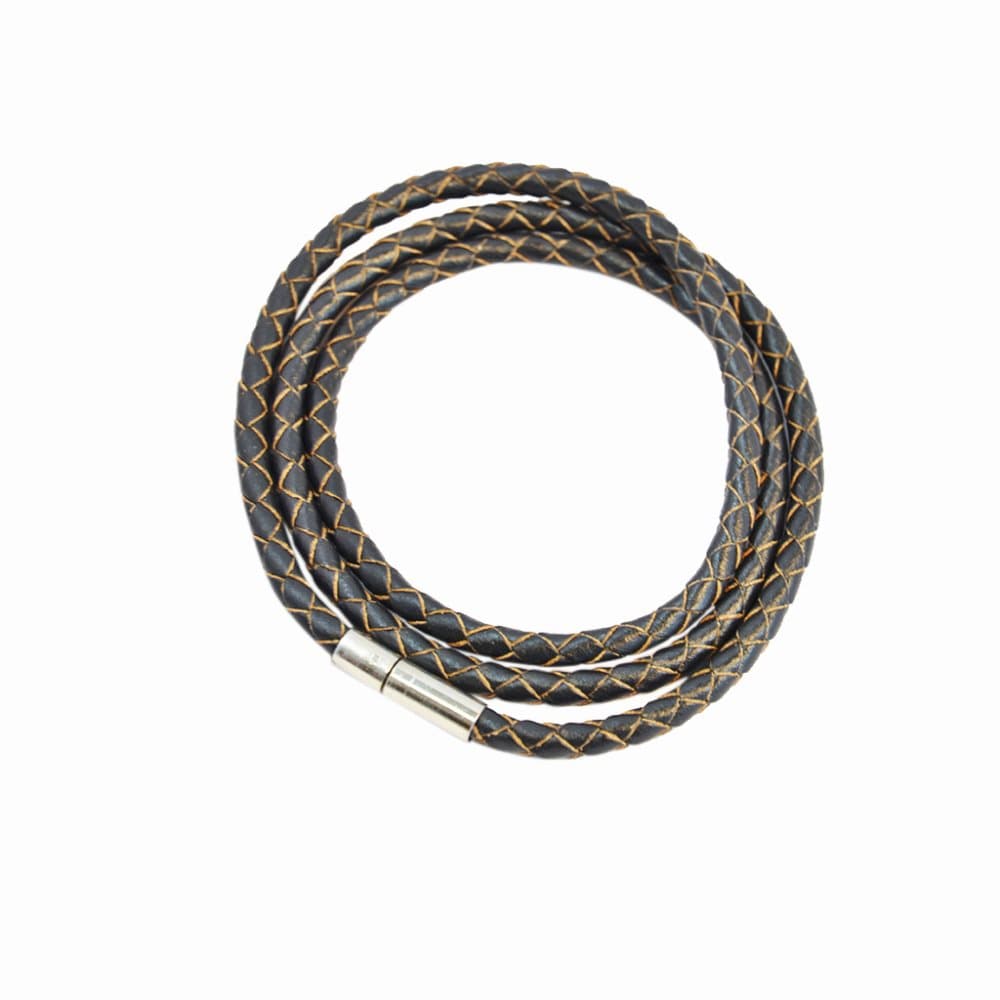 Armband Läder Smal - Deep Gray F2821DGY04