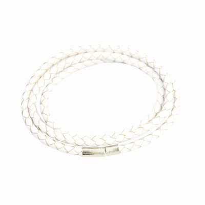 Armband Läder Smal - White F2821WH04