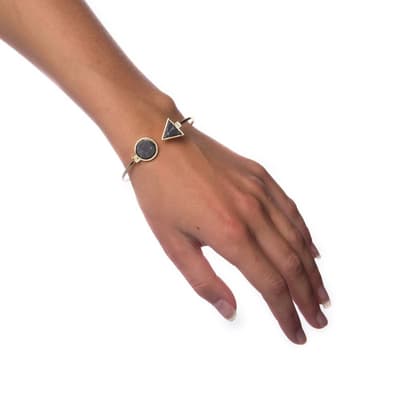 Armband Black Marble - Small Circle