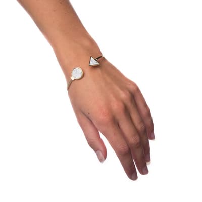 Armband White Marble - Small Circle