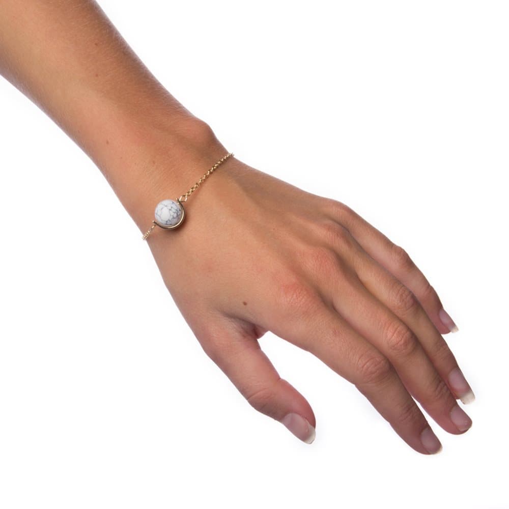 Armband Marble Ball - White