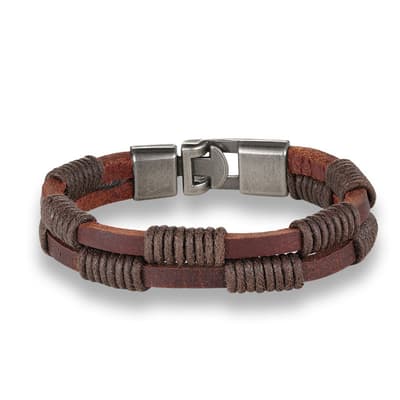 Herr Armband brun | Swejuwel