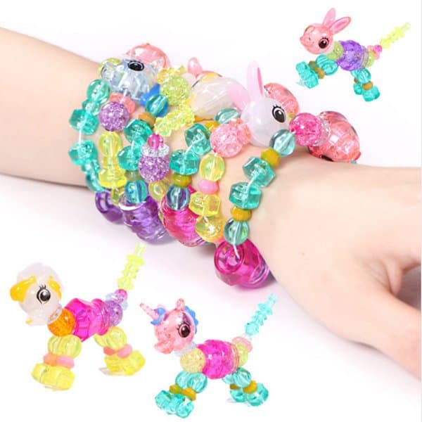 Magiskt armband / magic bracelet - forma och bilda djur (2-pack)