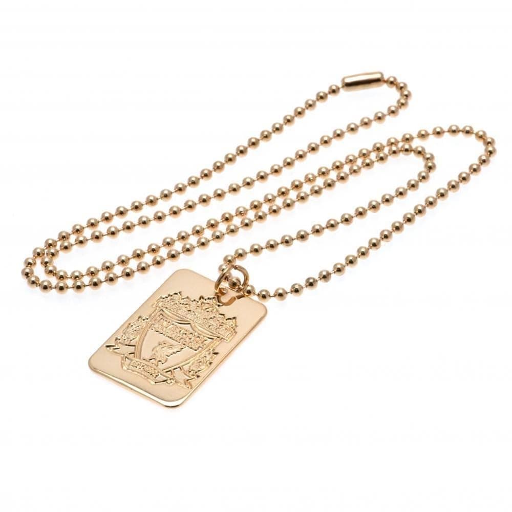 Liverpool FC Gold Plated Dog Tag And Chain