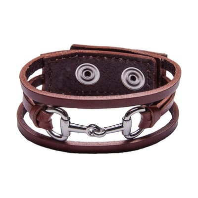 Noble Outfitters Bit By Bit Leather Bracelet