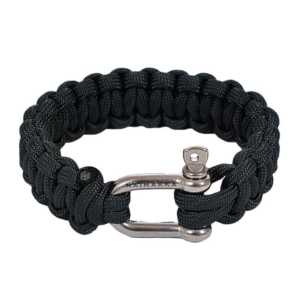 Armband Paracord Naimakka Classic Svart Small 19cm