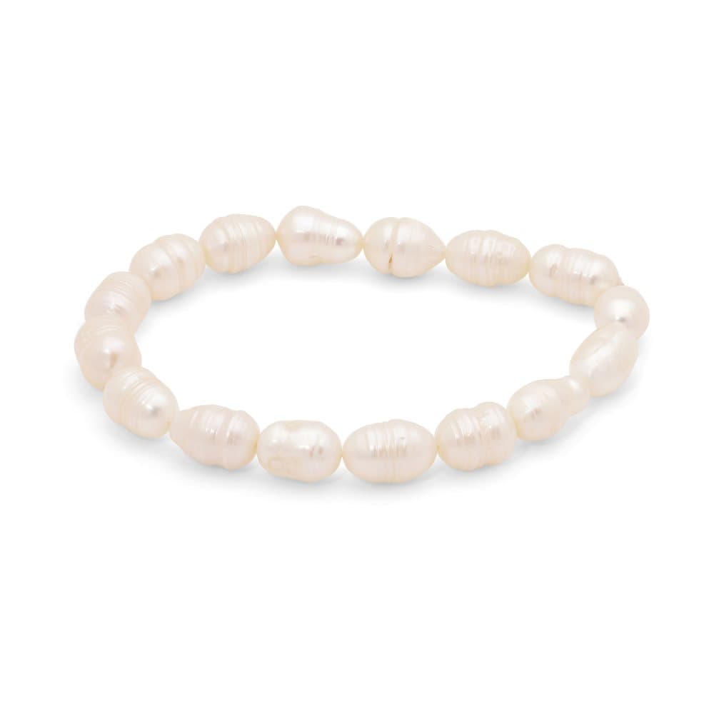 Pilgrim Armbånd, Ama2, Silver Plated, White