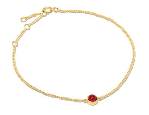 Louise Kragh Armband Fall Gold Scarlet Red