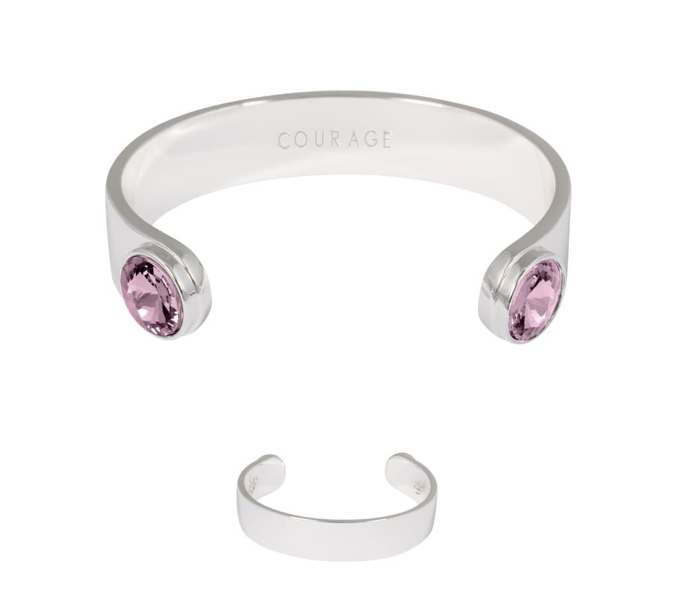Ioaku Zen Bracelet Alloy Silver/Pink
