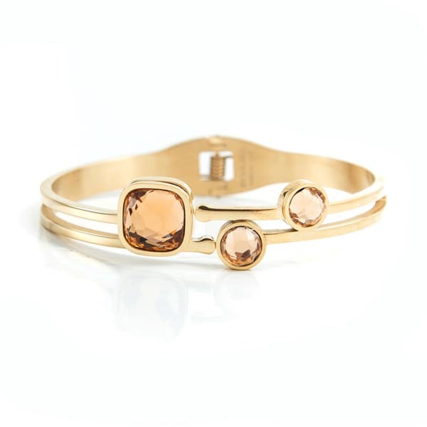 Belle Crystal Armband, Champagne gold
