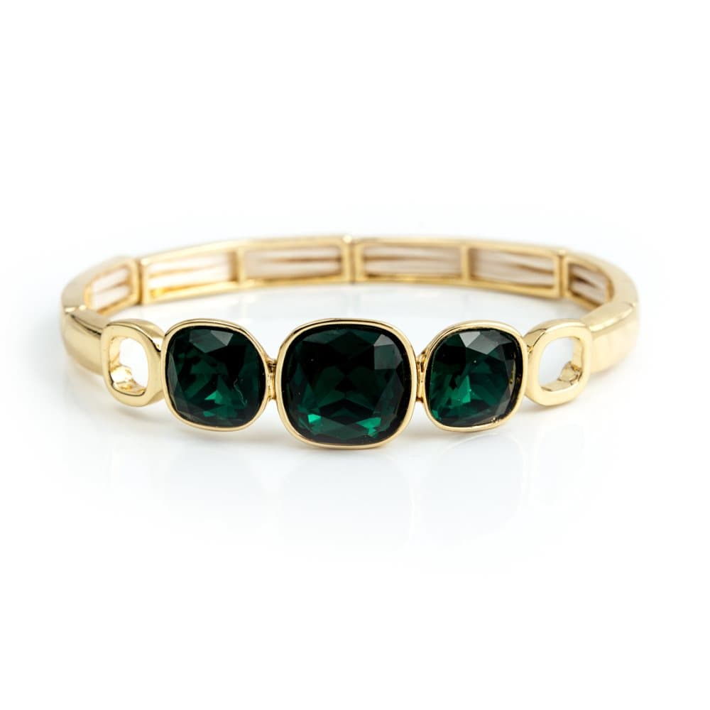Glam Armband Armband, Emerald gold
