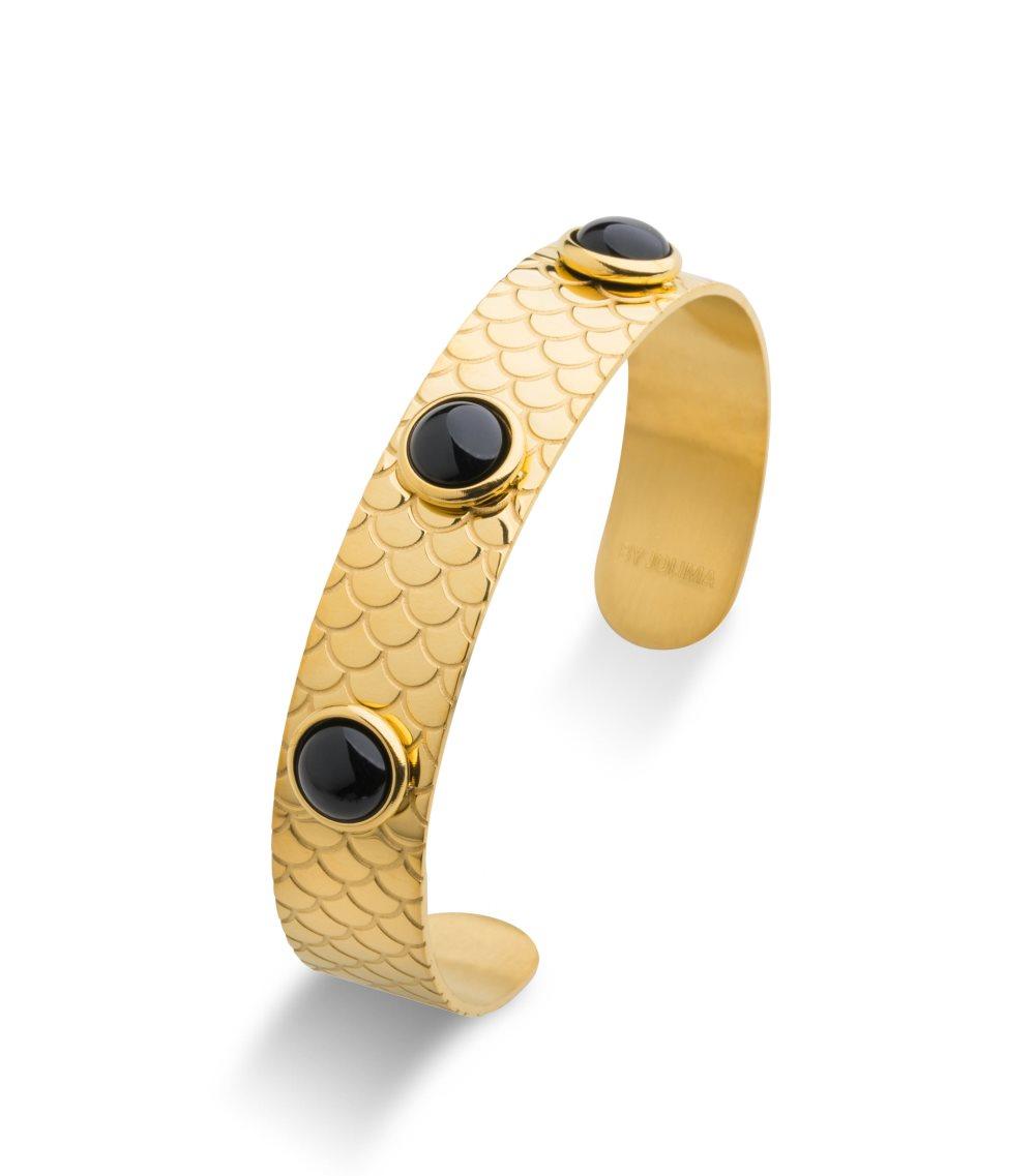 Samos Bangle, Onyx Gold
