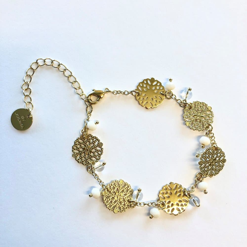 Vegas multi pendant bracelet, Gold