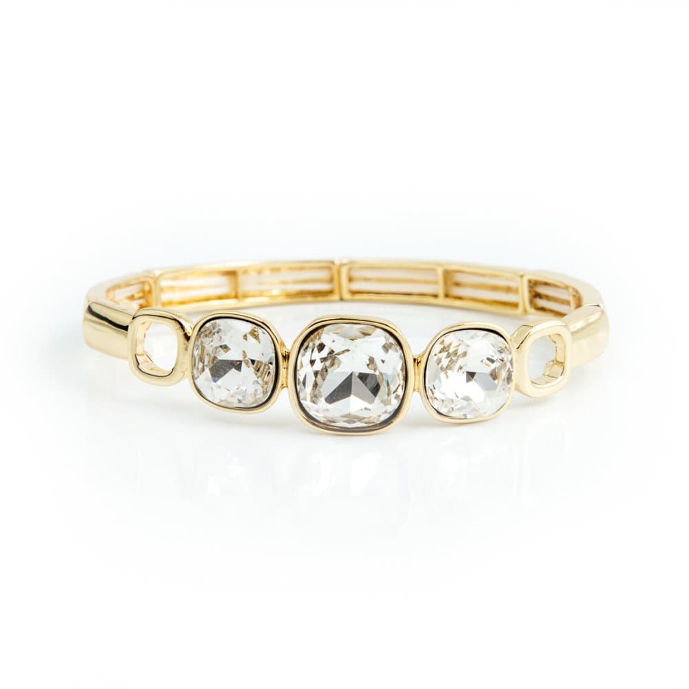 Glam Armband Armband, Crystal gold