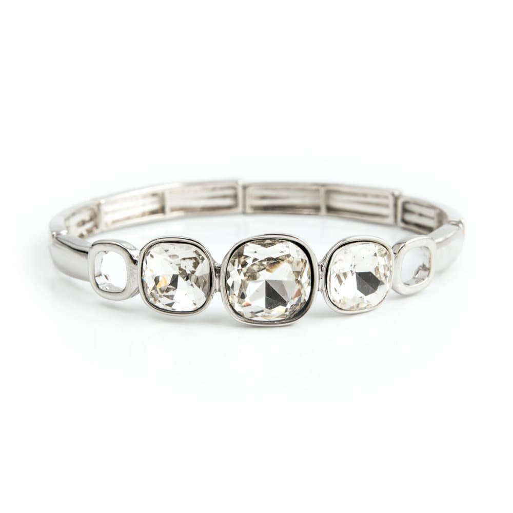 Glam Armband Armband, Crystal silver