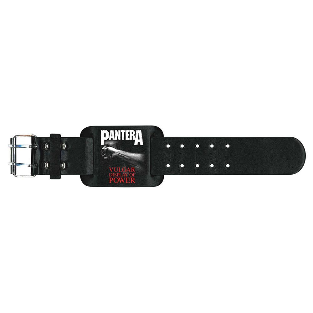 Pantera Leather Wrist Strap: Vulgar Display Of Power