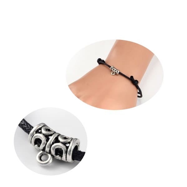 1 st justerbart armband med 4 berlocker