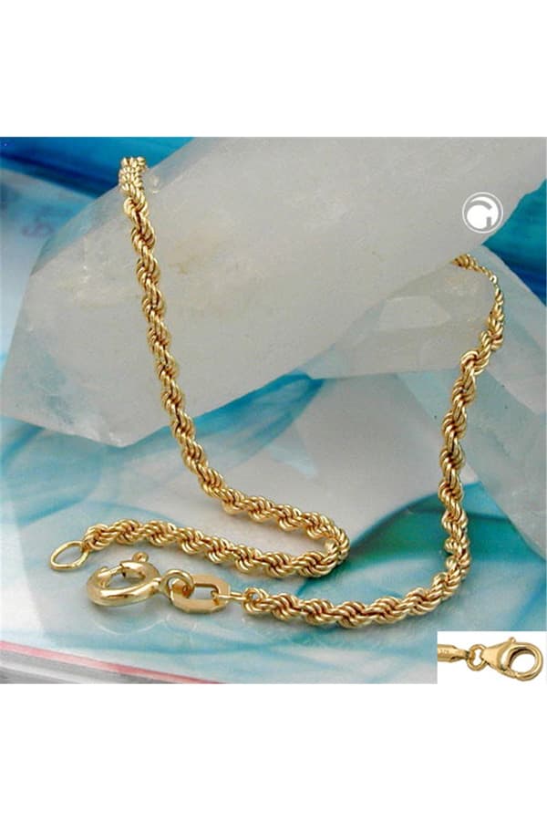 Bracelet 2mm French Rope Chain 9k Gold 19cm - GL517004-19