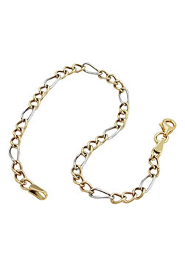 Bracelet Figaro Curb Chain 9k Gold - GL510005-19