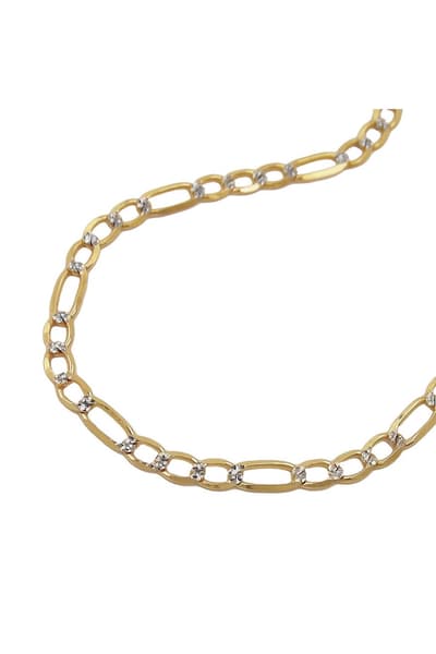 BRACELET FIGARO CHAIN 19CM 14K GOLD