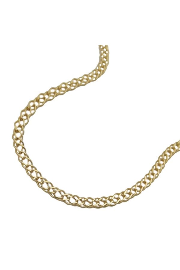 Bracelet 2.2mm Twin Curb Chain 14k Gold 19cm - GL503001-19