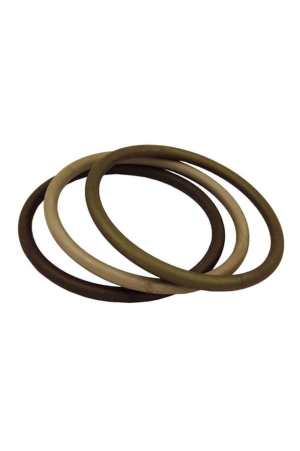 Set Of 3 Bangles Olive Green Matte - GL01168