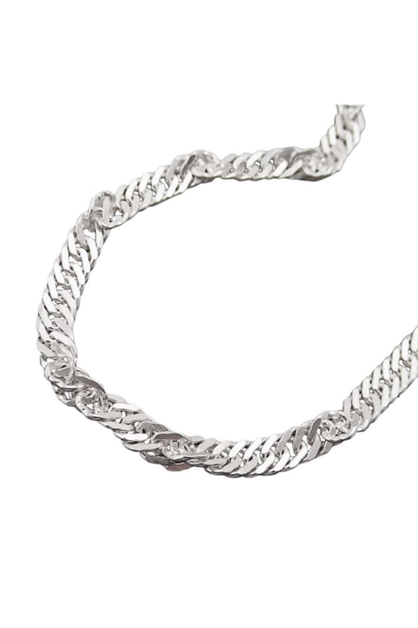 Bracelet 3mm Singapore Chain Diamond Cut Silver 925 19cm - GL118000-19