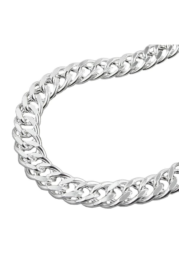 Bracelet 6mm Double Curb Chain Silver 925 21cm - GL103000-21