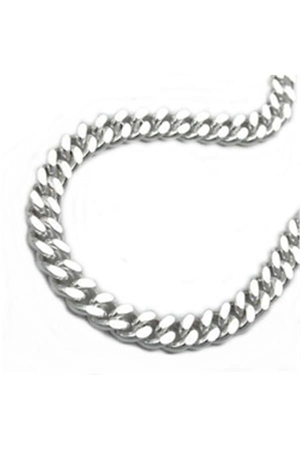 Bracelet Curb Chain 4mm Silver 925 21cm - GL101019-21