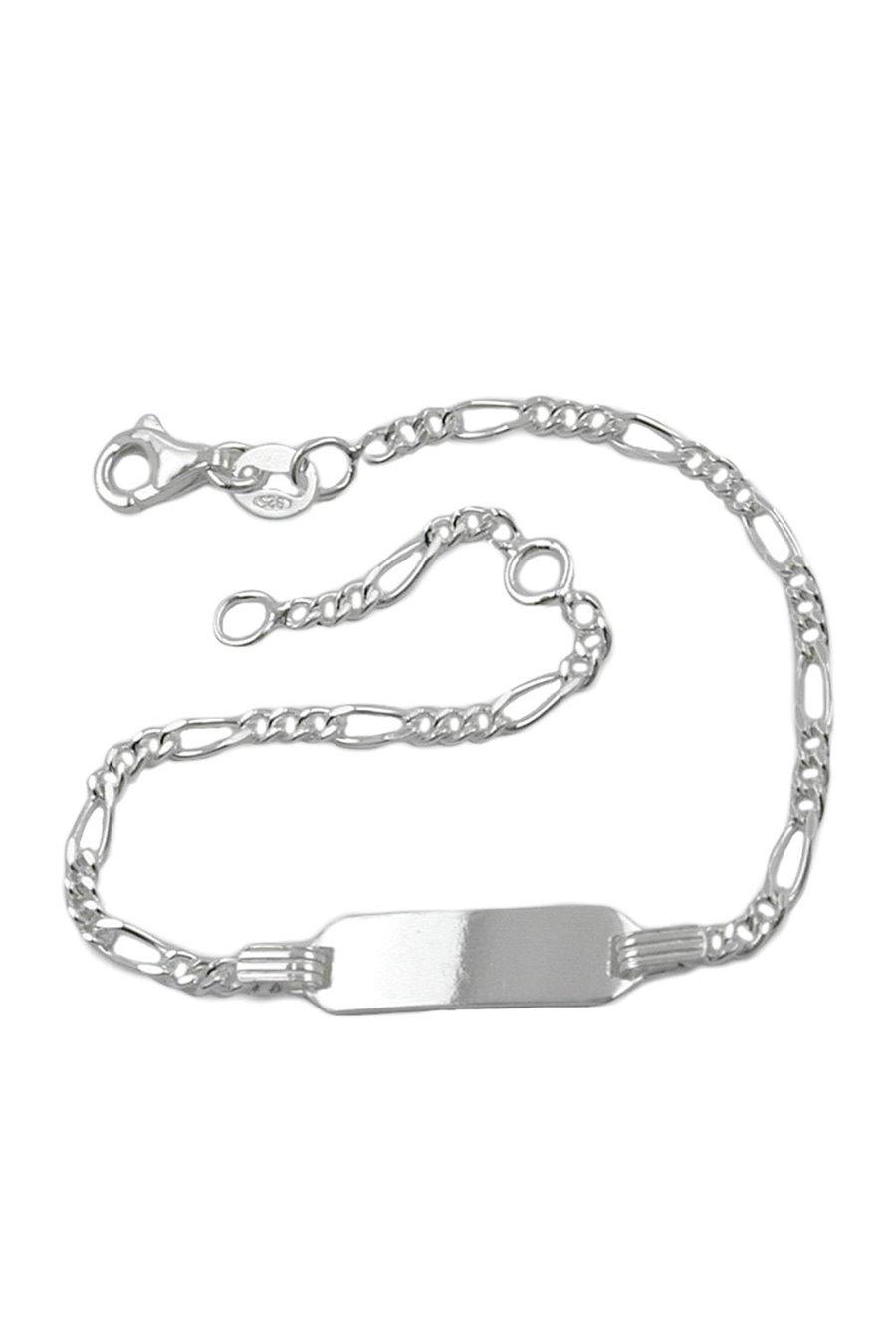 Id Bracelet For Children 2.2mm Figaro Chain Engraving Plate 21x5mm Silver 925 16cm - GL135002-16