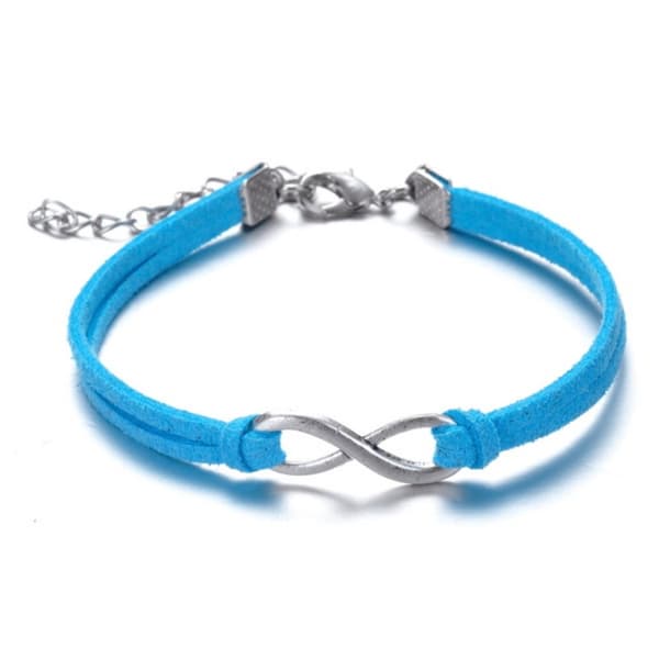 Armband med symbolen "infinity" i silver - Flera färger