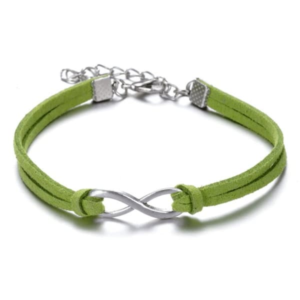 Armband med symbolen "infinity" i silver - Flera färger