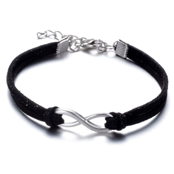 Armband med symbolen "infinity" i silver - Flera färger