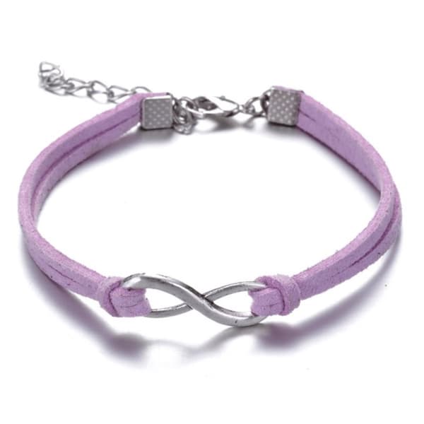 Armband med symbolen "infinity" i silver - Flera färger